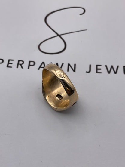 13.1g 14K Yellow Gold Masonic Size 9.5 Ring