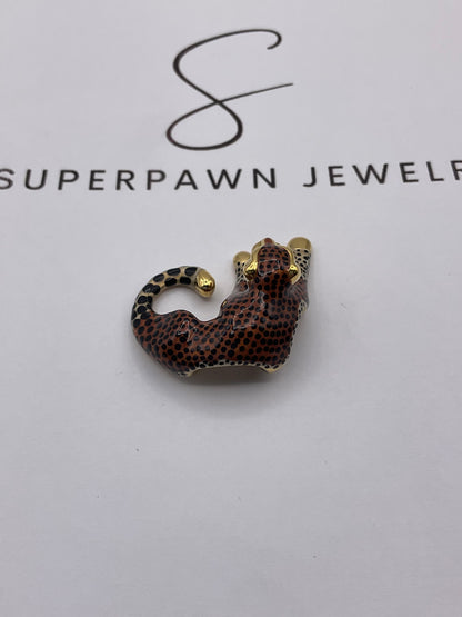 4.1g 14K Yellow Gold Cheetah Pendant