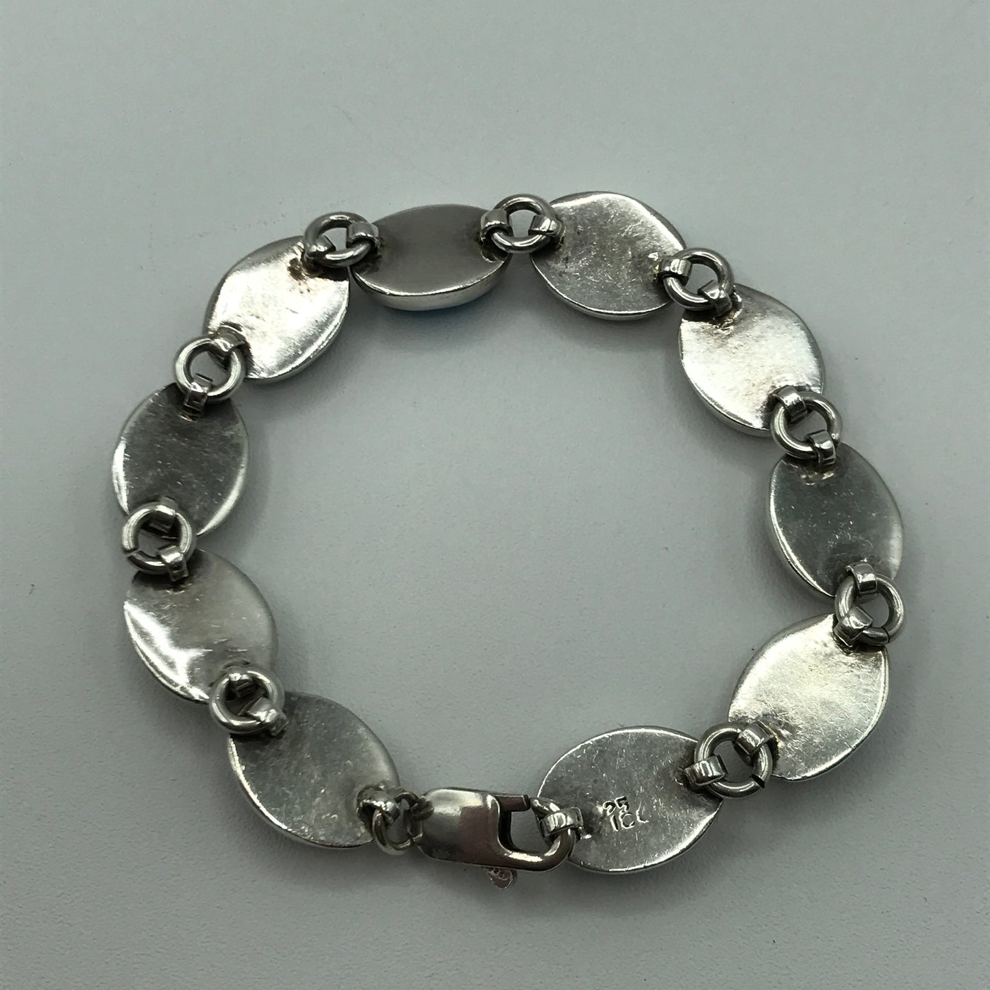 37.6g .925 Sterling Mexico Bracelet 7.5"