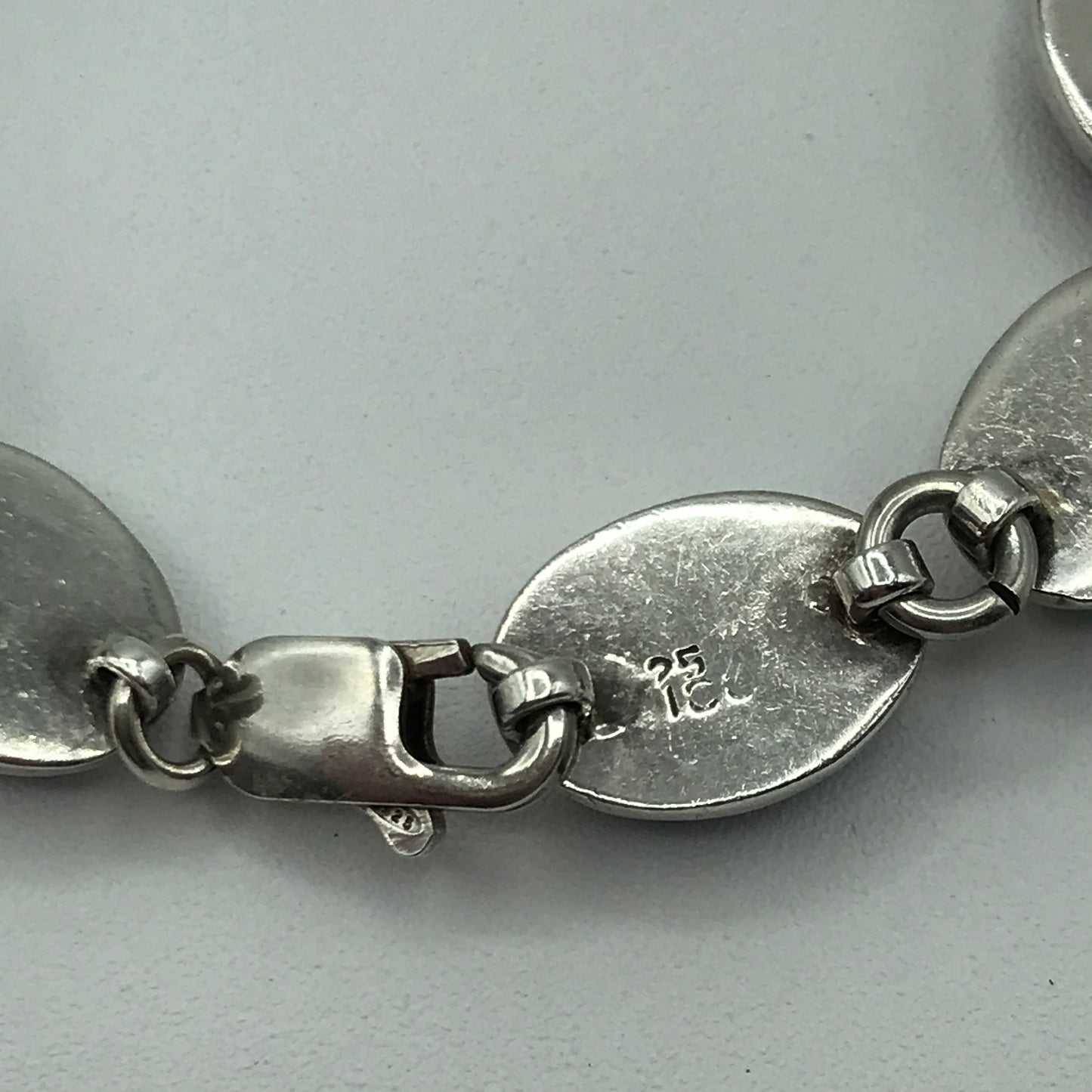 37.6g .925 Sterling Mexico Bracelet 7.5"