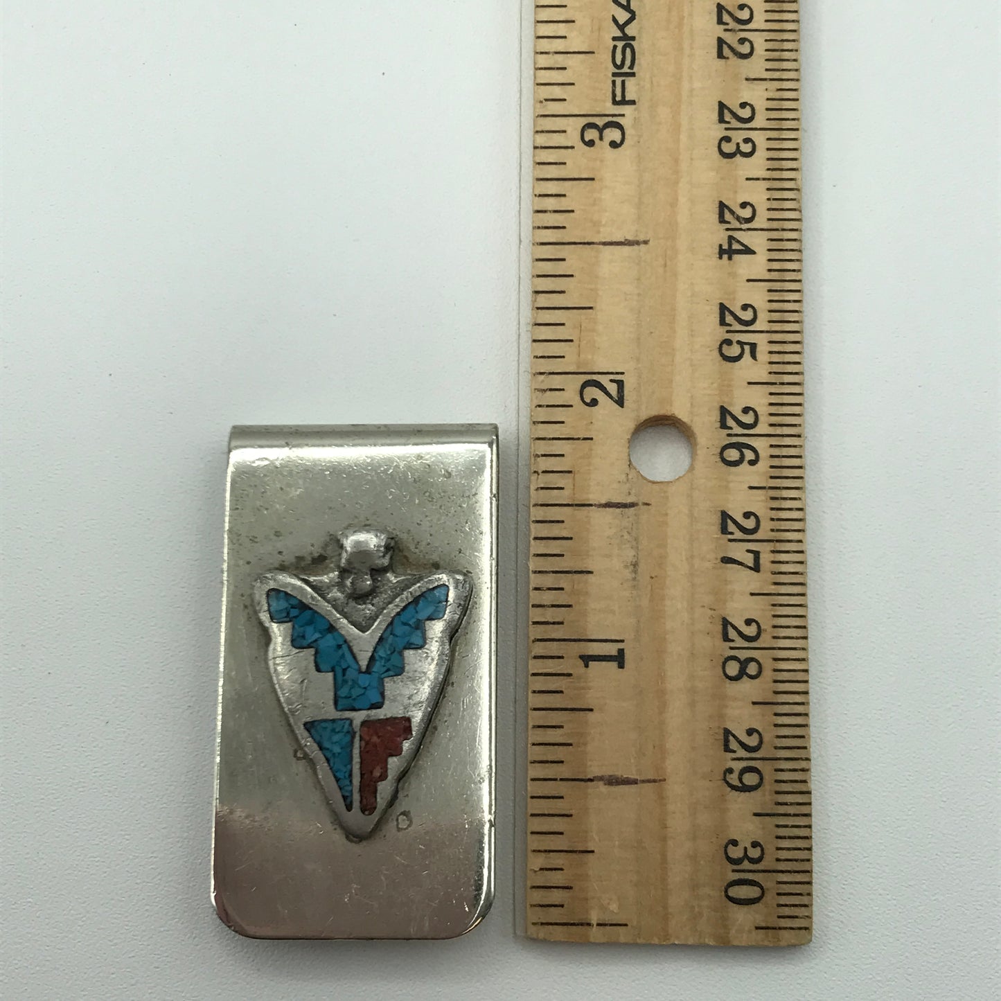 20.2g .925 Sterling Money Clip Arrowhead 2x1"