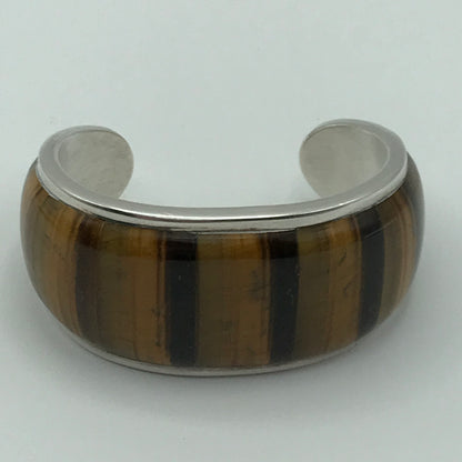 73.7g .925 Sterling Cuff Tigerseye