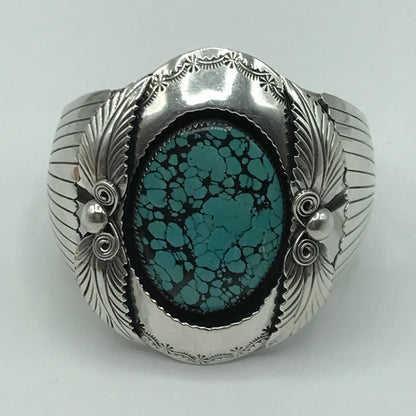 83.2g .925 Sterling Cuff Bracelet Turquoise