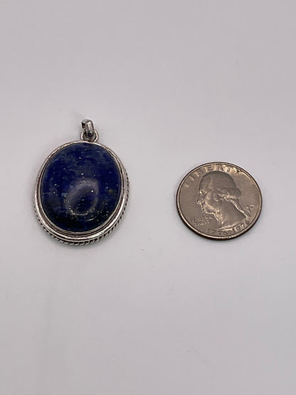 15.4g .925 Oval Pendant 1"