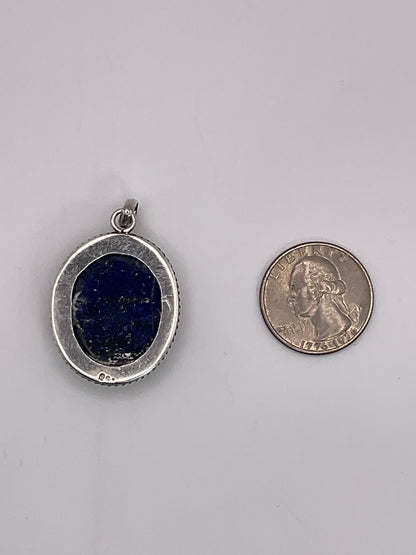 15.4g .925 Oval Pendant 1"