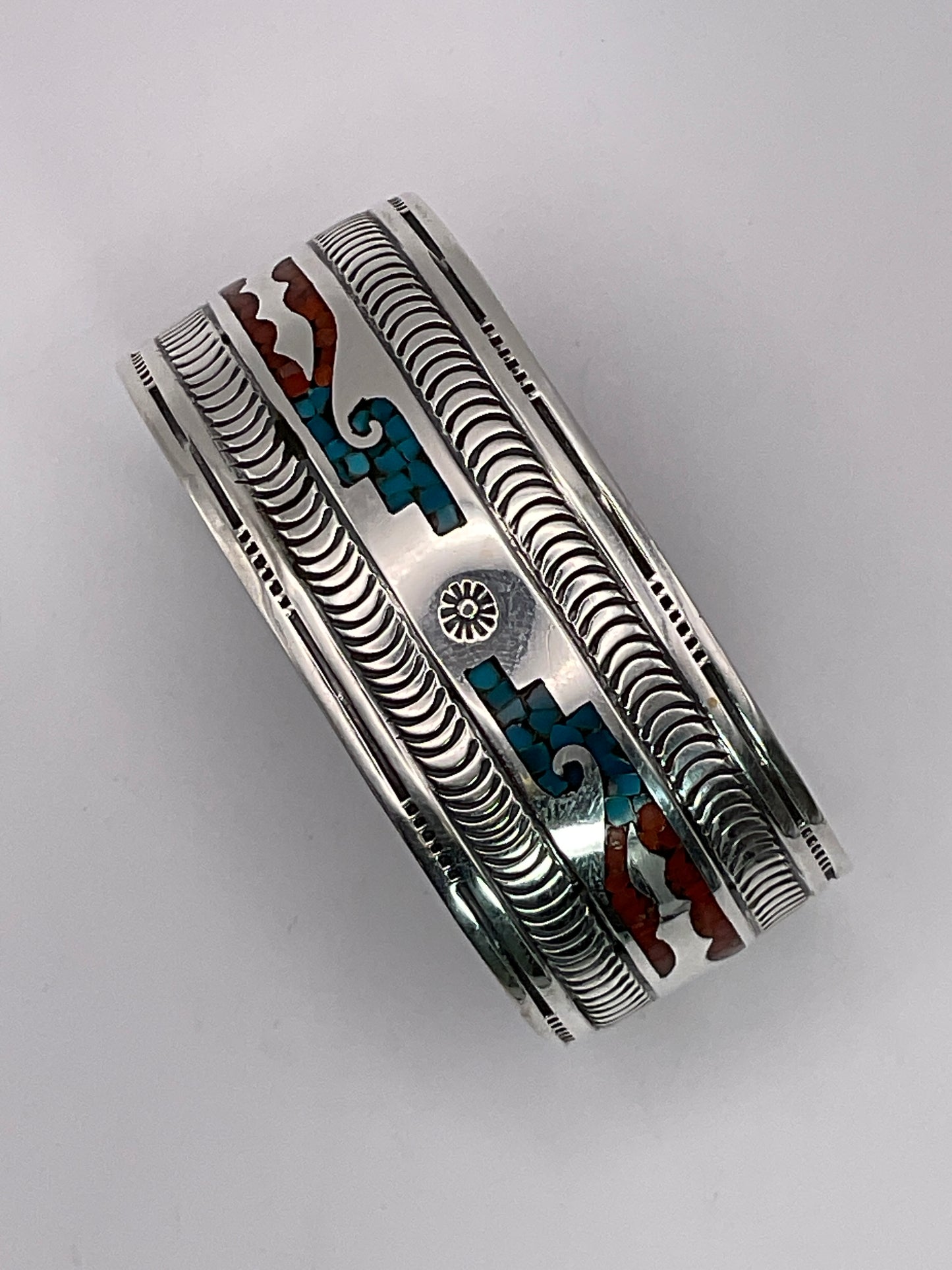 43.6g .925 Sterling Open Cuff Bracelet 7"