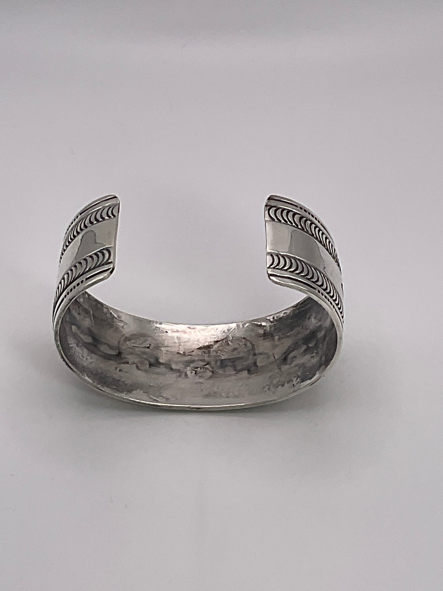 43.6g .925 Sterling Open Cuff Bracelet 7"