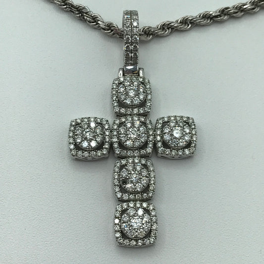 22.8g 14k White Gold Necklace/ Pednant 20"