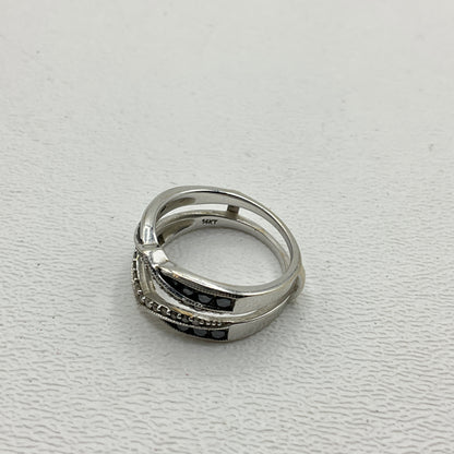 5.2g 14k White Gold Ring Guard Size 7