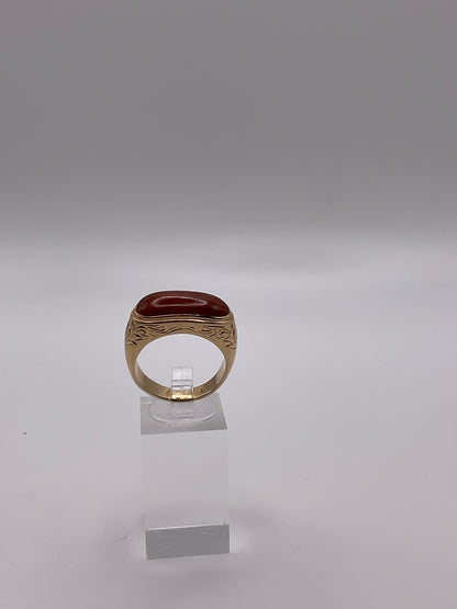 7.7g 14k Yellow Gold Ring MINGS Size 8.5