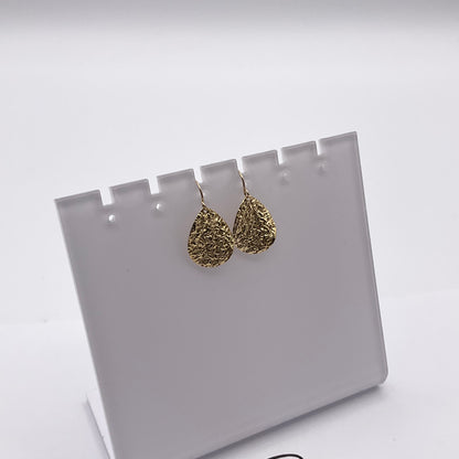 1.4g 14K Yellow Gold Dangle Earrings