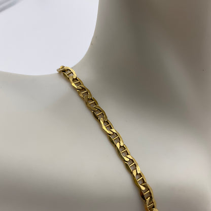 4.5g 14K Yellow Gold Mariner Link Chain