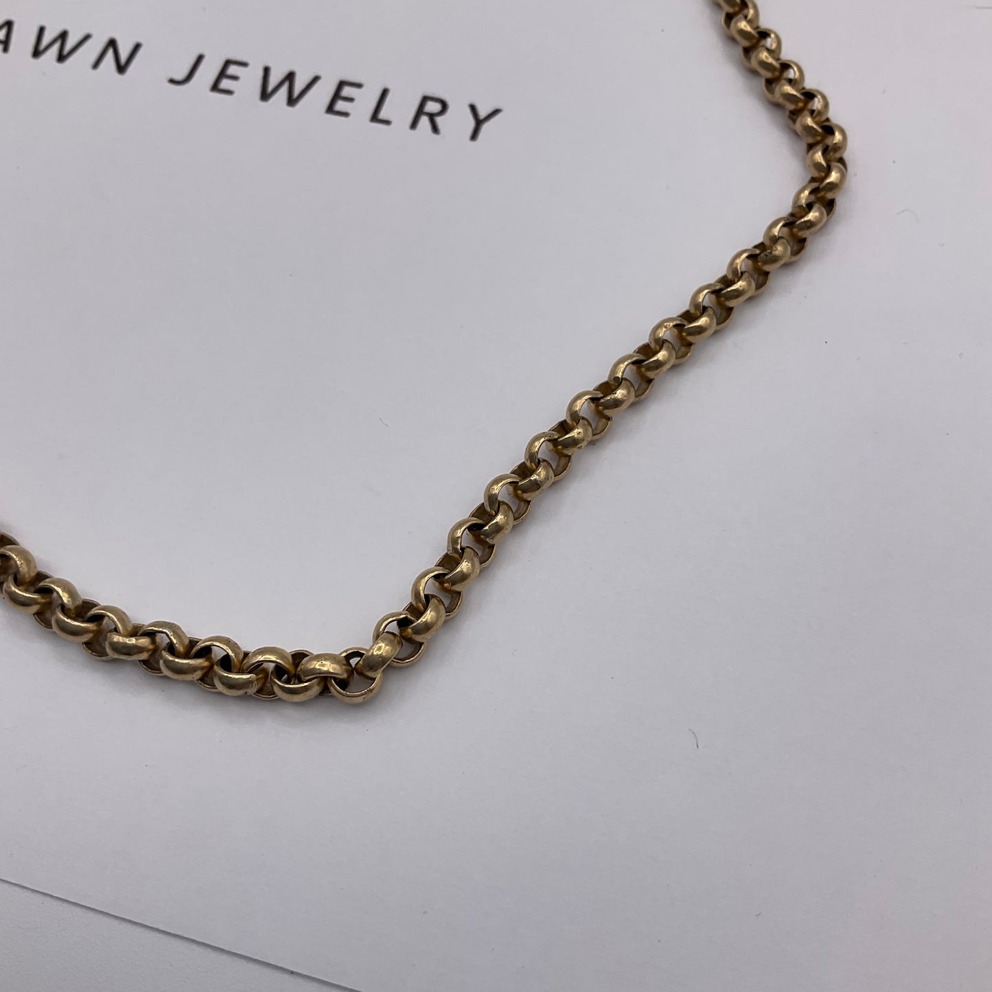 31.1g 10K Yellow Gold Rolo Link Chain