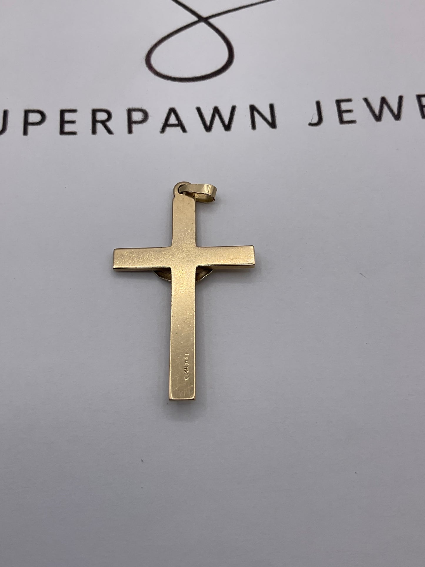 3.5g 14k Yellow Gold Inri Crucifix Pendant