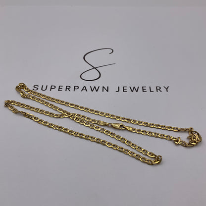 4.5g 14K Yellow Gold Mariner Link Chain