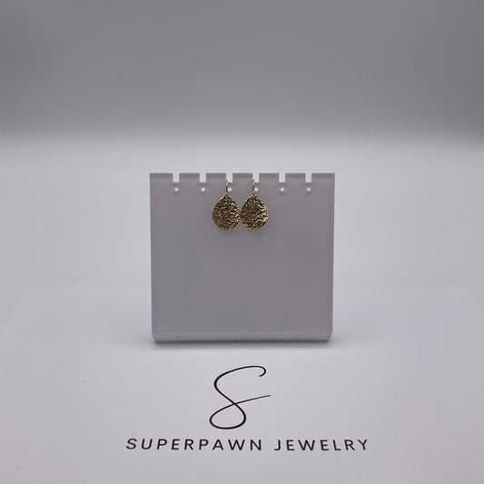 1.4g 14K Yellow Gold Dangle Earrings