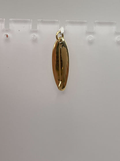 14k Yellow Gold  Pendant 3.5g Surf board