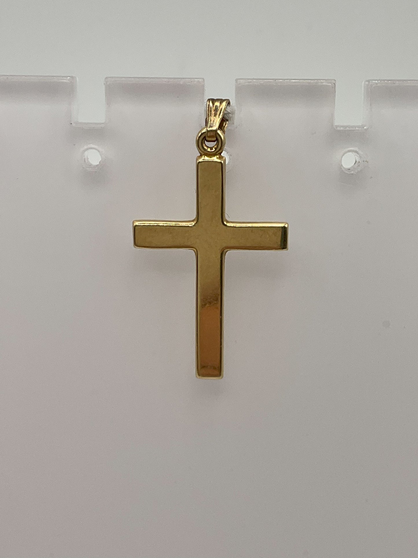 14k Yellow Gold Cross .9g