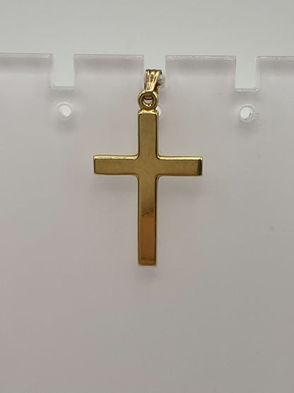 14k Yellow Gold Cross .9g