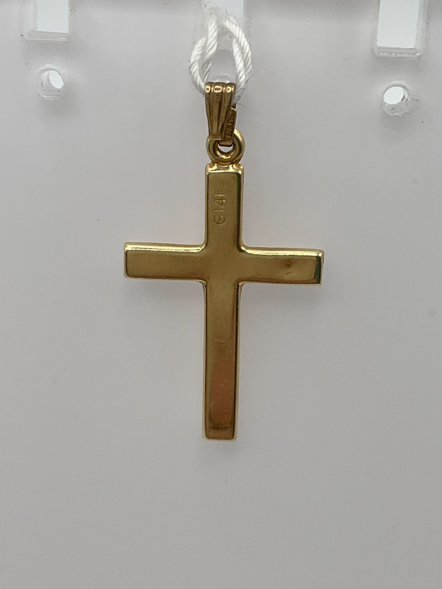 14k Yellow Gold Cross .9g