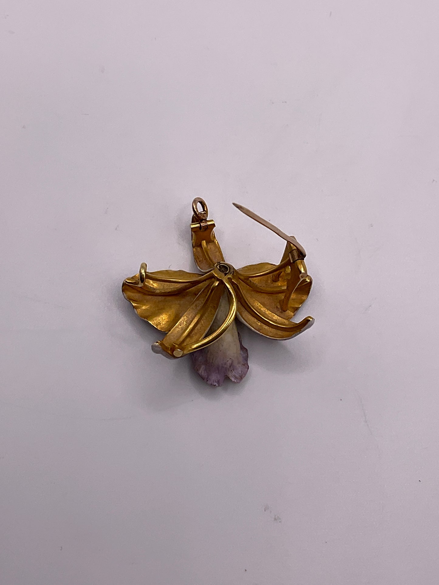 10.8g 14k Yellow Gold Floral Pendant