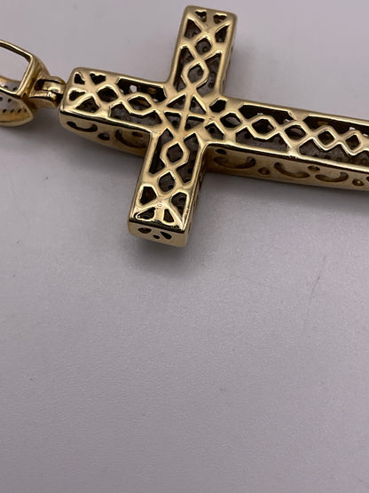 4.4g Two Tone Diamond Cross