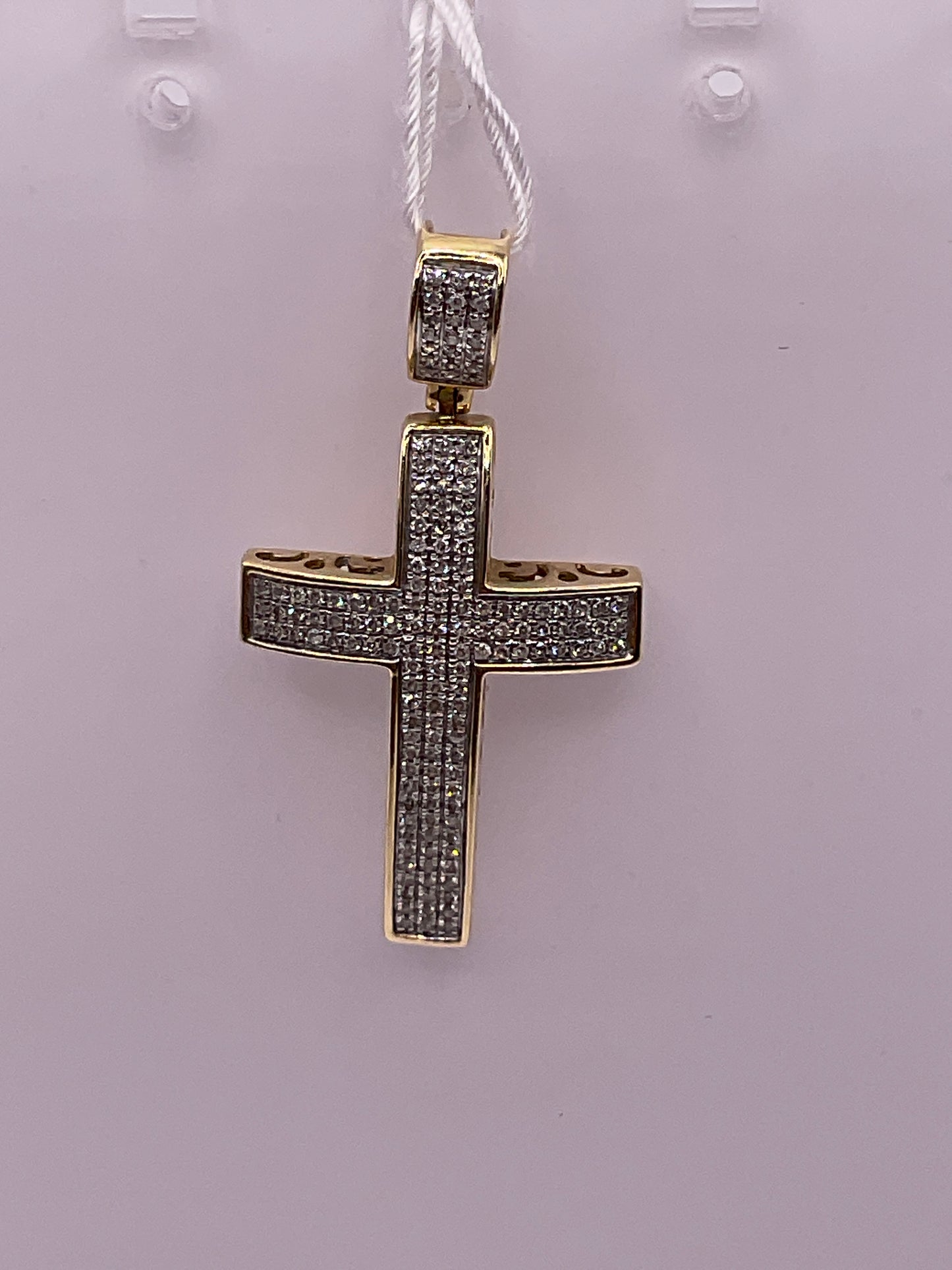 4.4g Two Tone Diamond Cross