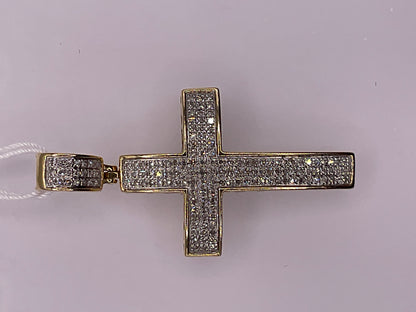 4.4g Two Tone Diamond Cross