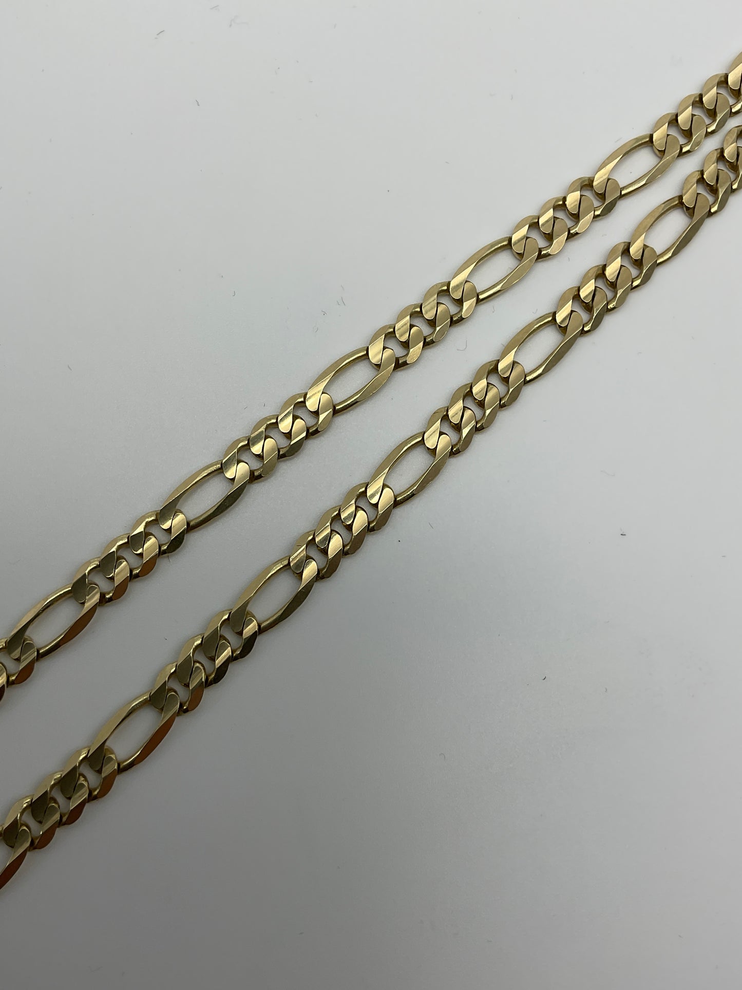 23.8g 14k Yellow Gold Chain, 22in, 5.5mm Figaro Link