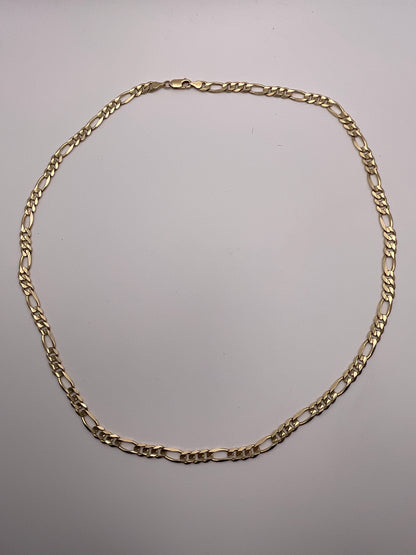 23.8g 14k Yellow Gold Chain, 22in, 5.5mm Figaro Link