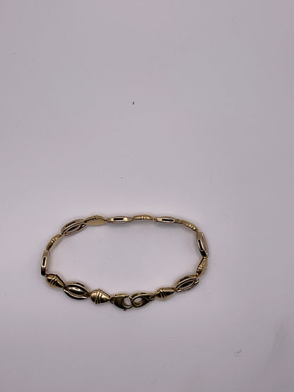 13.1g 14k Yellow Gold Bracelet, 7.25in, 8mm Oval