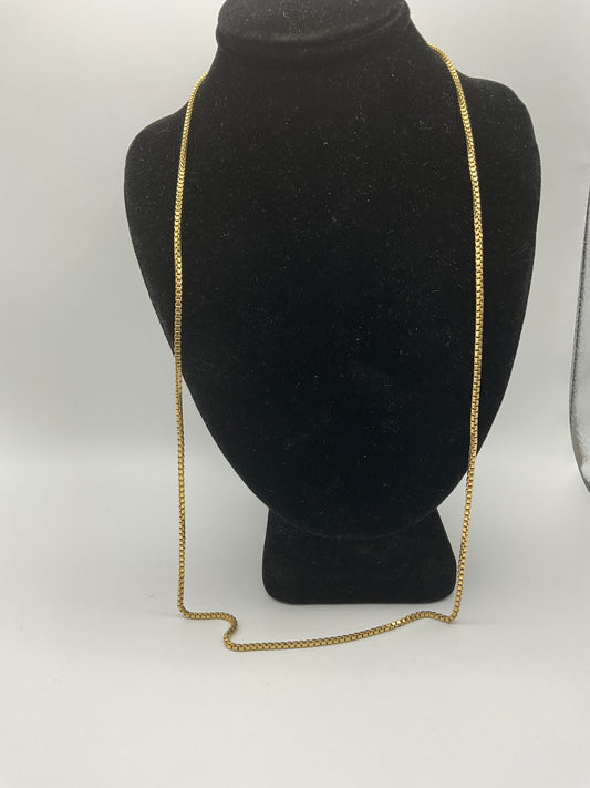 15.5g 18k Yellow Gold Chain 24in, 2mm Box Link