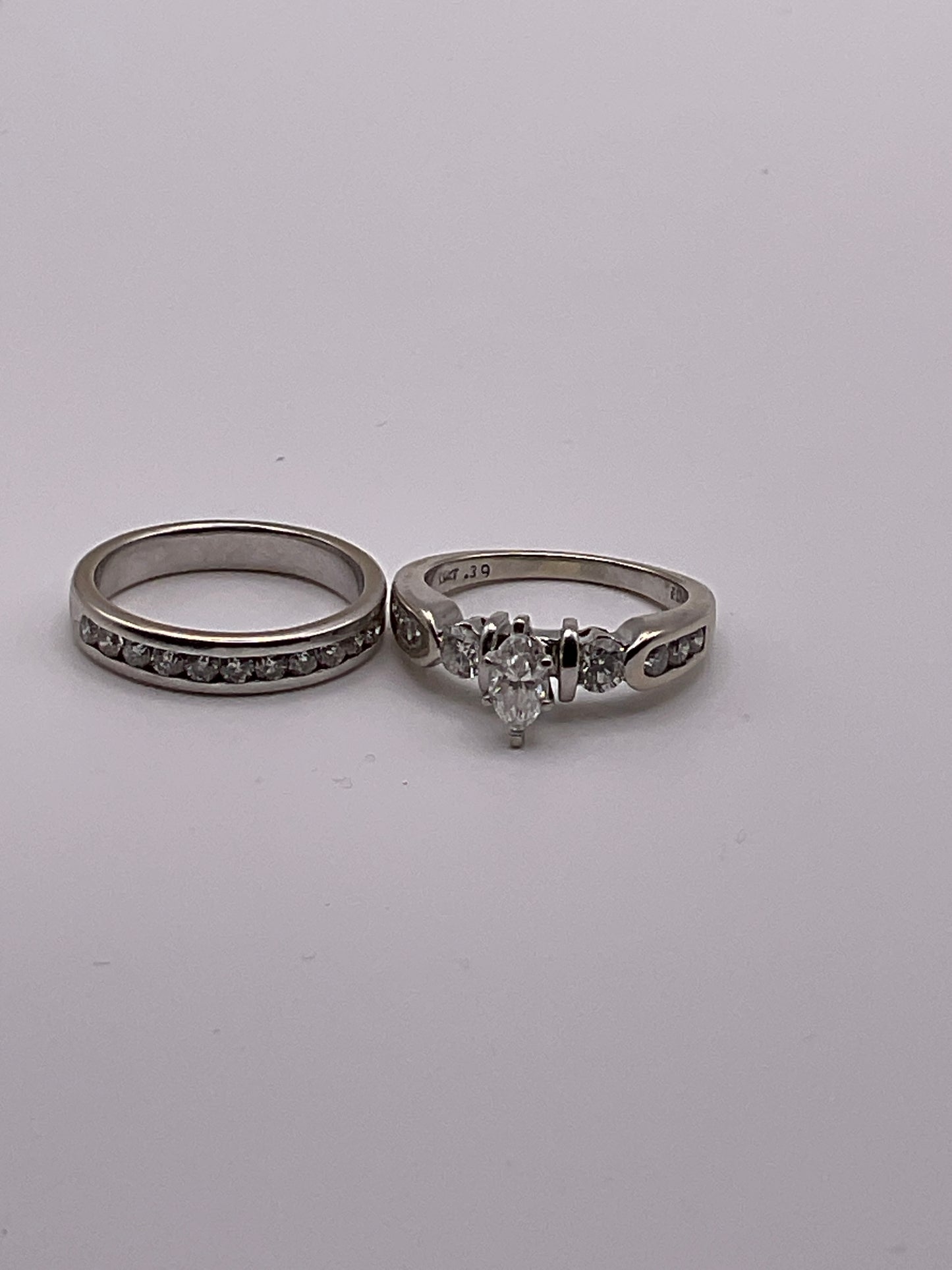 8.8g 14k Wedding Set