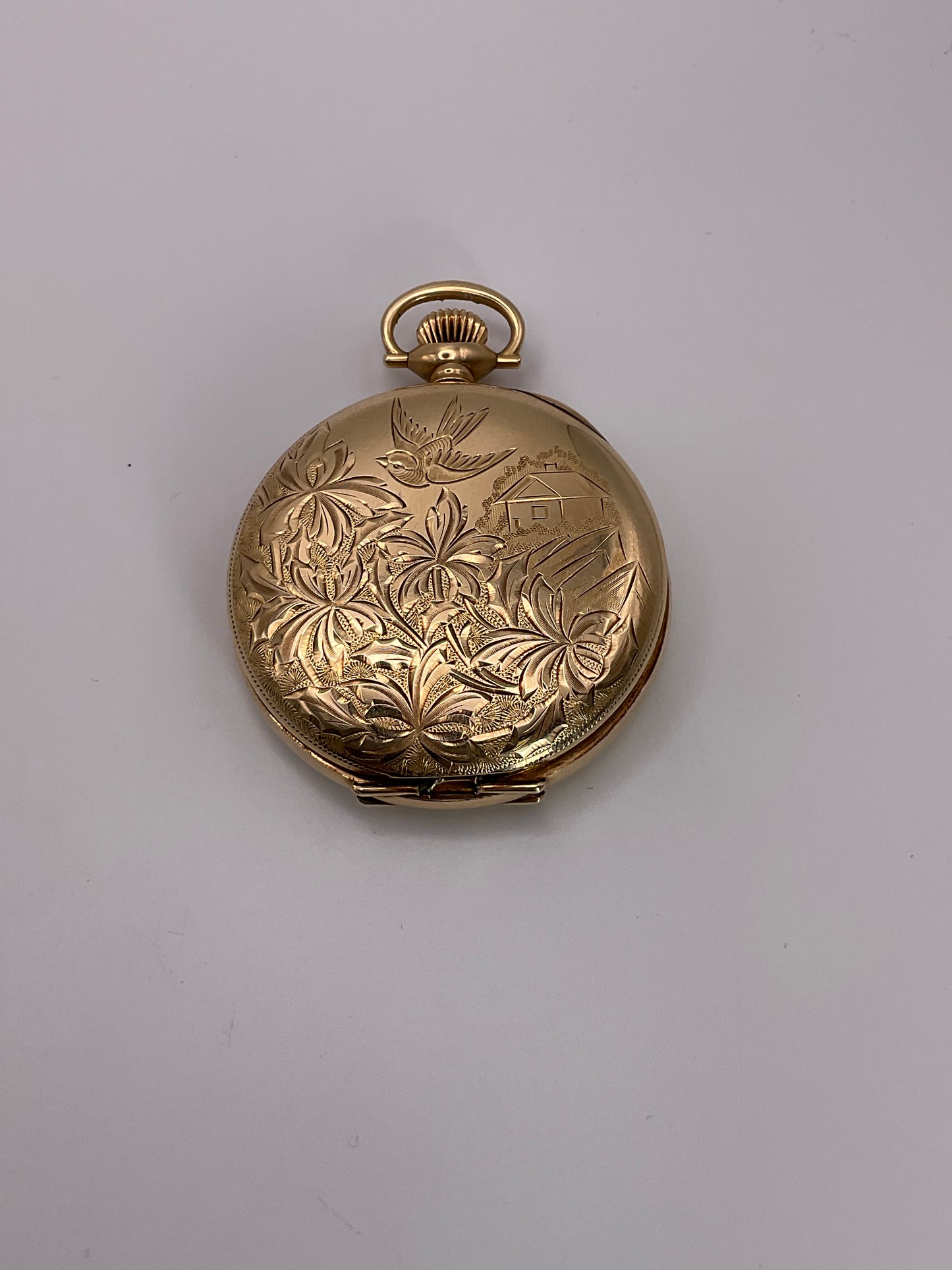 74.2g 14k YG Elgin Pocket Watch