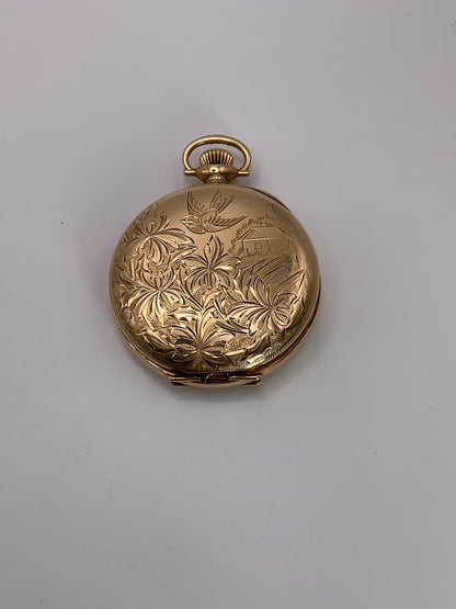 74.2g 14k YG Elgin Pocket Watch