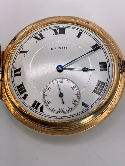 74.2g 14k YG Elgin Pocket Watch