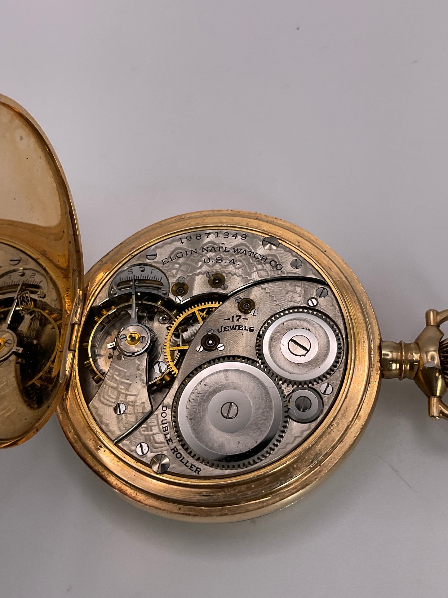 74.2g 14k YG Elgin Pocket Watch