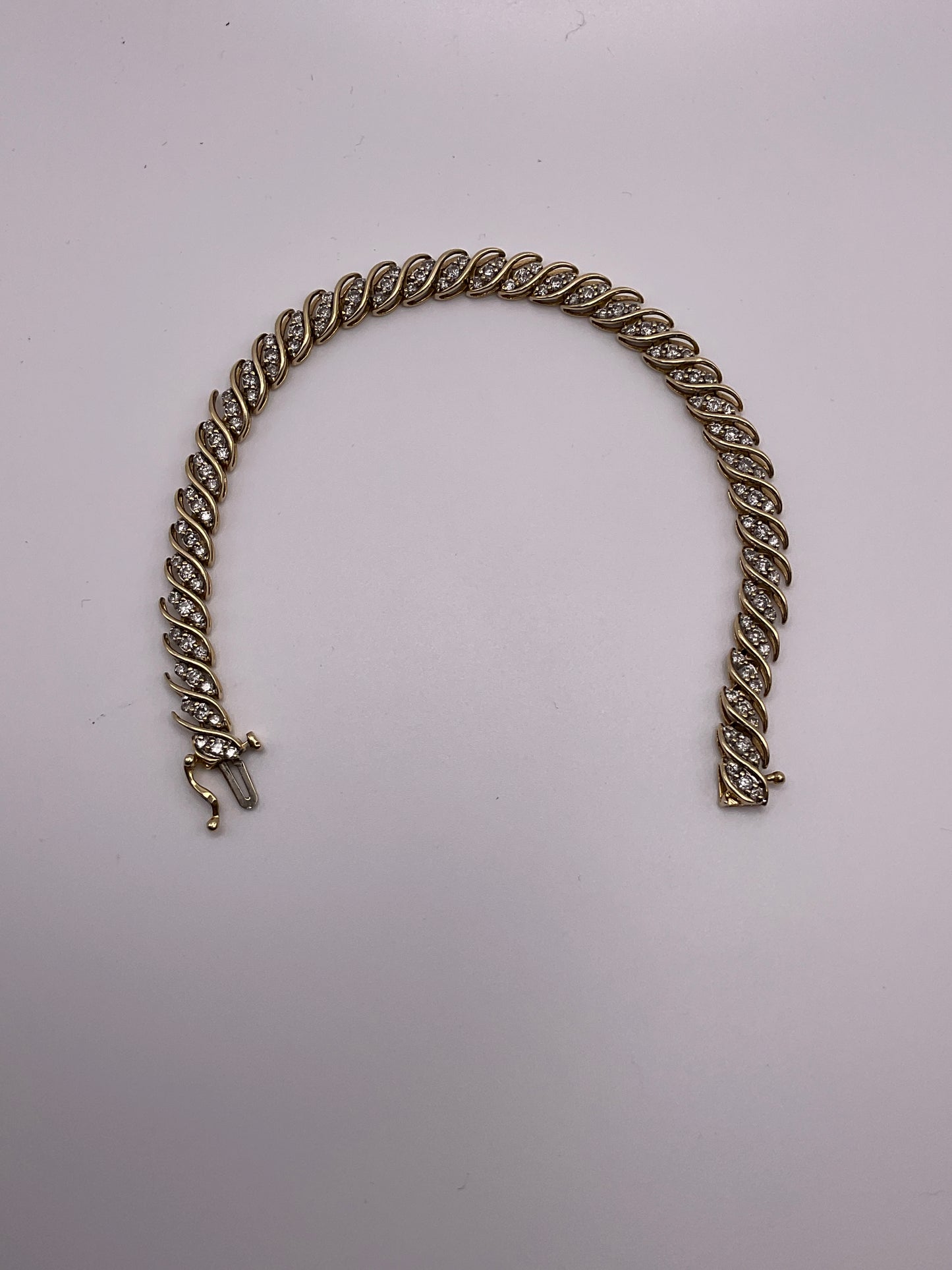 13.8g 14k WG JAFA Tennis Bracelet