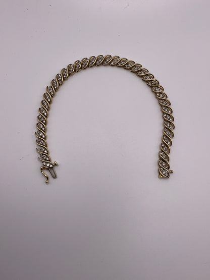 13.8g 14k WG JAFA Tennis Bracelet