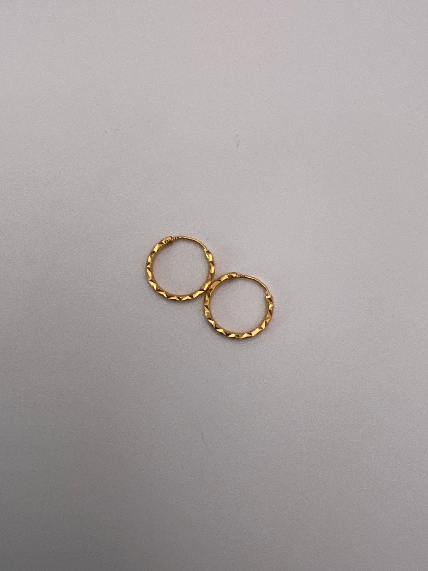 .5g 22kt YG Earrings Hoops