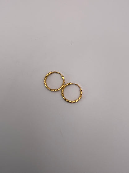 .5g 22kt YG Earrings Hoops