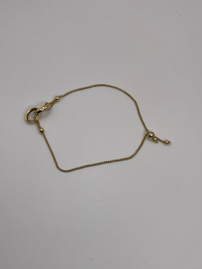 2.8g 14k YG Boxtail Bracelet 8"