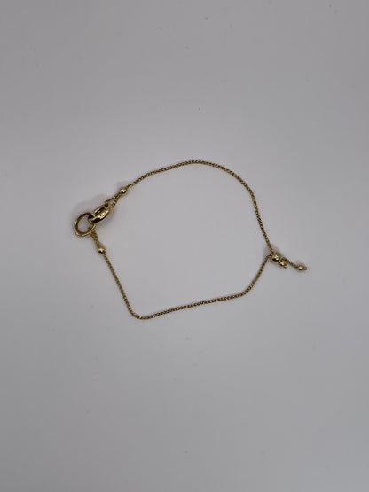 2.8g 14k YG Boxtail Bracelet 8"