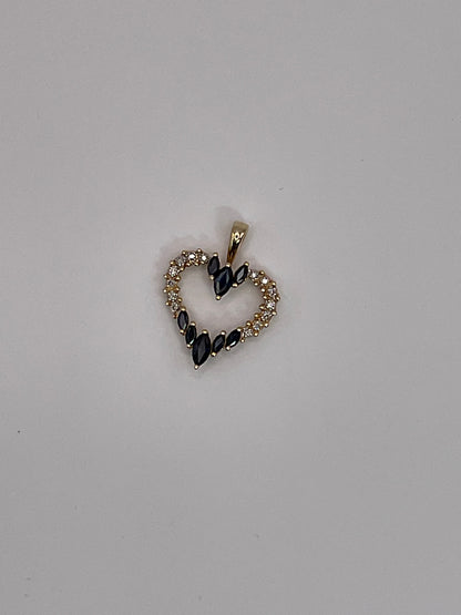 3.1 14kt YG Diamond Heart Pendant