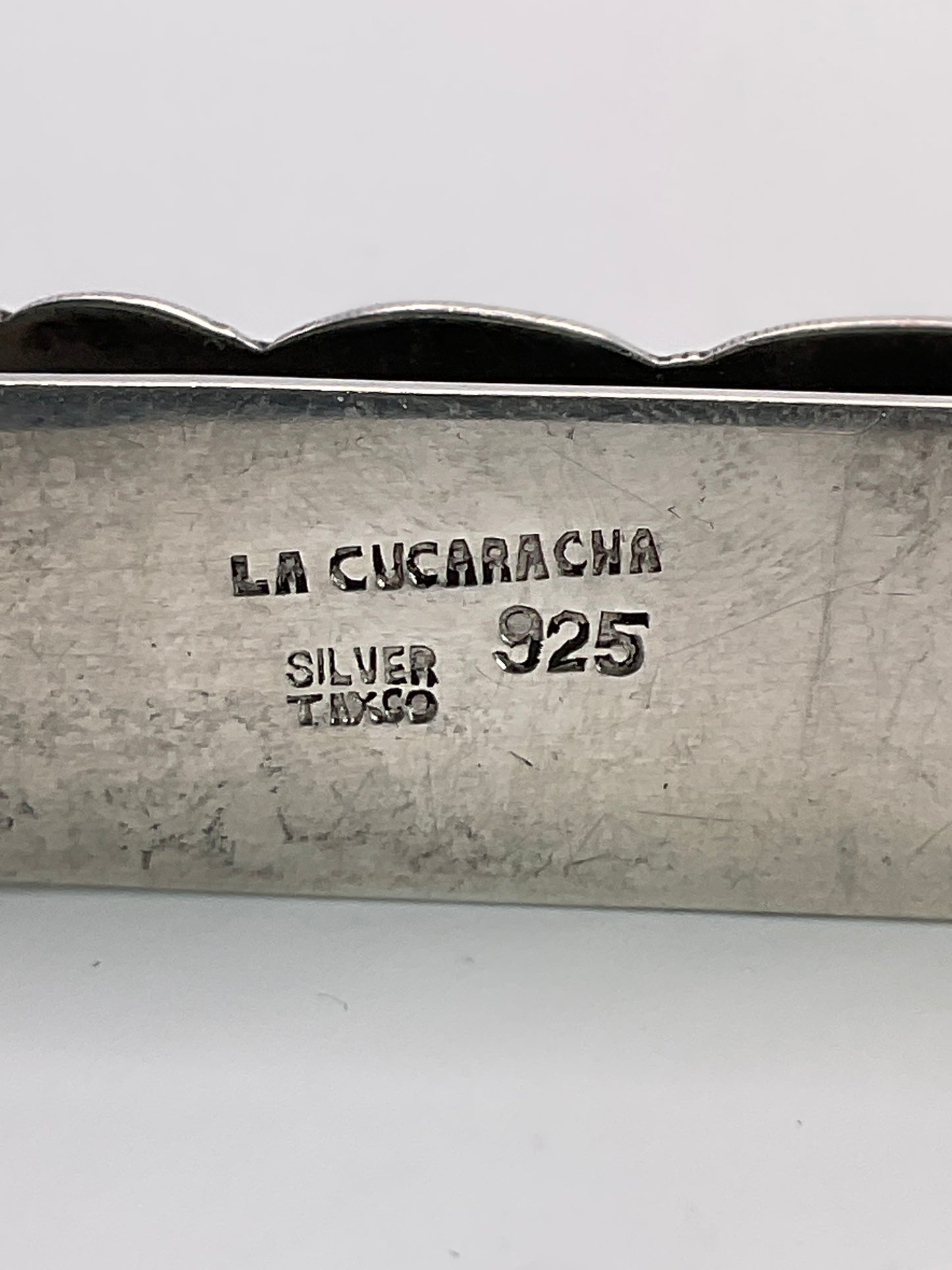 20.4g .925 Sterling TAXCO "LA CUCARACHA" Money Clip