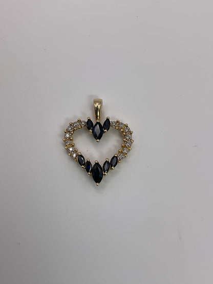 3.1 14kt YG Diamond Heart Pendant